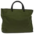PRADA Hand Bag Nylon Khaki Auth 69659 - Prada