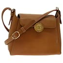 VALENTINO Shoulder Bag Leather Brown Orange Auth bs12841 - Valentino