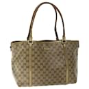 GUCCI GG crystal Tote Bag Coated Canvas Gold 197953 auth 63194 - Gucci
