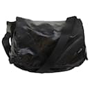 CHANEL Shoulder Bag Coated Canvas Black CC Auth bs12568 - Chanel