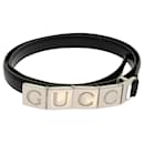 GUCCI Belt Leather 31.5"" Black 75 30 037 1192 0947 Auth ti1606 - Gucci