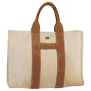 HERMES Sac Arne PM Hand Bag Toile Beige Auth bs12723 - Hermès