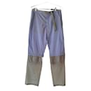 Pantaloni Prada in nylon espandibile color celeste, SS2000
