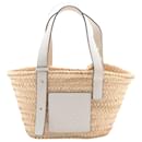 Neutral small Anagram Basket tote bag - Loewe