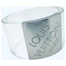 Pulsera de brazo ancha de acrílico transparente Louis Vuitton Nightclubber GM para mujer