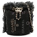 Chanel Black Mini Denim Mood Bucket with Chain