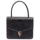 Christian Dior Rare Vintage Ostrich Top Handle Handbag