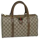 GUCCI GG Supreme Web Sherry Line Hand Bag PVC Beige Red 39 02 007 auth 69337 - Gucci