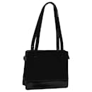 CHANEL Shoulder Bag Cotton Black CC Auth bs13024 - Chanel