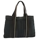 HERMES Toroca Horizont Tote Bag Canvas Black Auth bs12720 - Hermès