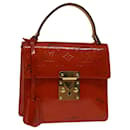 LOUIS VUITTON Monogram Vernis Spring Street Hand Bag Red M91135 LV Auth 69489 - Louis Vuitton