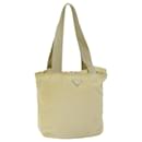 PRADA Shoulder Bag Nylon Cream Auth 69347 - Prada