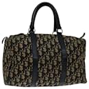 Borsa a tracolla Christian Dior Trotter in tela blu navy Auth 69615