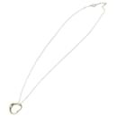 Tiffany&Co. Heart Necklace metal Silver Auth am6011 - Autre Marque