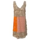 Moschino Cheap And Chic Pink / Taupe Lace Sleeveless Dress - Autre Marque