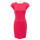 Narciso Rodriguez Hot Pink Cap Sleeve Dress with Back Cut Outs - Autre Marque
