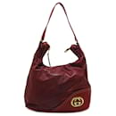 Gucci Red Leather New Britt Shoulder Bag