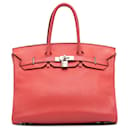 Hermès Clemence Birkin Retourne rosa 35