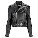 Balenciaga Moto Jacket in Black Leather