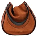 Proenza Schouler Large Arch Shoulder Bag in Brown Suede