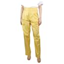 Yellow nylon trousers - size UK 8 - Isabel Marant