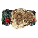 Black flower bejewelled headband - Dolce & Gabbana