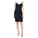 Chanel Black sleeveless midi slip dress - size UK 10