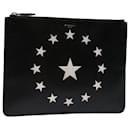 GIVENCHY Clutch Bag Couro Preto Auth bs12859 - Givenchy