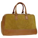 CELINE C Macadam Canvas Hand Bag Yellow Auth 69573 - Céline