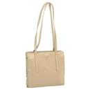 PRADA Shoulder Bag Leather Beige Auth bs12822 - Prada