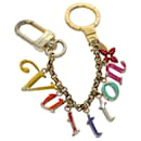 Porta-chaves LOUIS VUITTON Porte Cles Chainne New Wave Ouro M63748 Autenticação de LV 69265 - Louis Vuitton