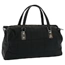 CHANEL Hand Bag Nylon Black CC Auth bs13157 - Chanel