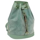 GUCCI Bamboo Backpack Suede Leather Light Blue Auth 69048 - Gucci