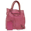 BALENCIAGA The Sunday Hand Bag Leather Pink 235217 auth 69676 - Balenciaga