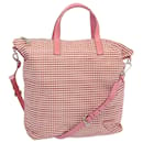 Prada Hand Bag Nylon 2way Pink Auth 69357