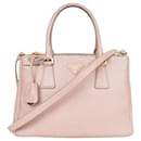 Prada Rose Saffiano Leather Galleria Handbag