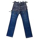 Coleção de Jeans de Passarela com Detalhes Tweed - Chanel