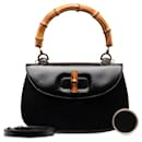 Gucci Leather Bamboo Top Handle Bag  Leather Handbag 000 1364 in Good condition