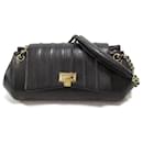 Chanel Mademoiselle Accordion Flap Bag Leather Shoulder Bag in Excellent condition
