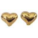 Vintage heart-shaped hair clips with CL logo on top - Christian Lacroix