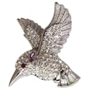 Nine - Silver and crystal hummingbird - Autre Marque