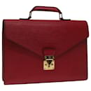 LOUIS VUITTON Epi Serviette Conseiller Business Bag Rouge M54427 LV Auth e4669 - Louis Vuitton