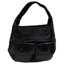 PRADA Hand Bag Patent leather Black Auth bs12820 - Prada