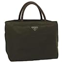 PRADA Hand Bag Nylon Khaki Auth bs12828 - Prada