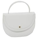 GIVENCHY Hand Bag Leather White Auth 69527 - Givenchy