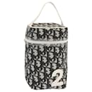 Christian Dior Trotter Canvas Vanity Cosmetic Pouch Black Auth 69405