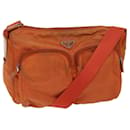 PRADA Shoulder Bag Nylon Orange Auth 69348 - Prada