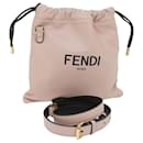 FENDI Purse Shoulder Bag Leather Beige Auth 69042A - Fendi