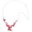 Swarovski 75cm Crystal Long Necklace in Pink Metal
