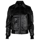 Celine Blouson Jacket in Black Lambskin Leather - Céline